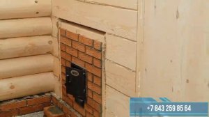 Баня из сруба 3х5 с террасой 2х5