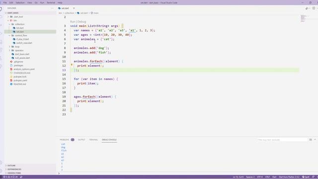 Flutter | Dart | Collection - Set смотреть онлайн