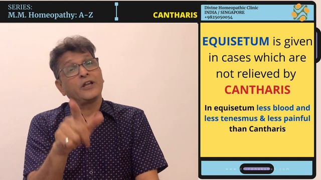 CANTHARIS | DR. RONAK SHAH | Series: M.M. Homeopathy: A-Z