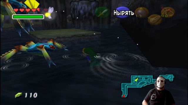 №9 The Legend Of Zelda: Ocarina Of Time - Ныряем с водопада ( Nintendo 64 )