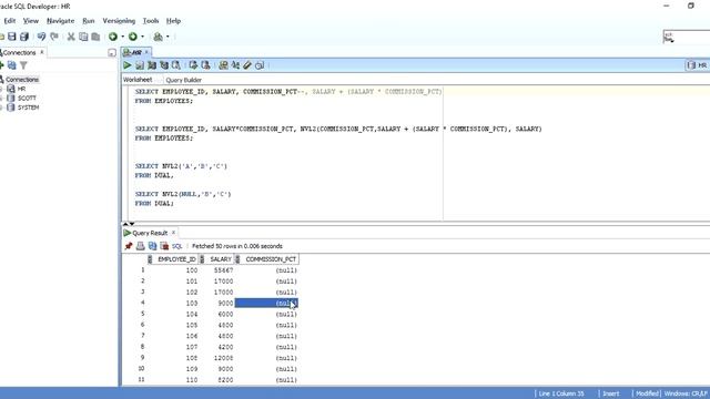 NVL2 FUNCTION IN ORACLE SQL WITH EXAMPLE смотреть онлайн