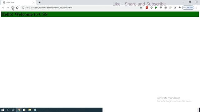 COLORS IN CSS (REPRESENTATION ) - HTML смотреть онлайн