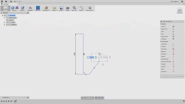 Урок №4 – Моделирование с использованием эскиза во Fusion 360 (часть 1) смотреть онлайн