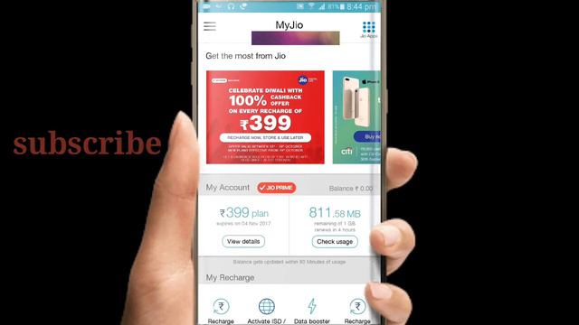 Reliance JIO 100% Cashback on ₹399 Recharge Plan | jio free recharge offer in telugu смотреть онлайн