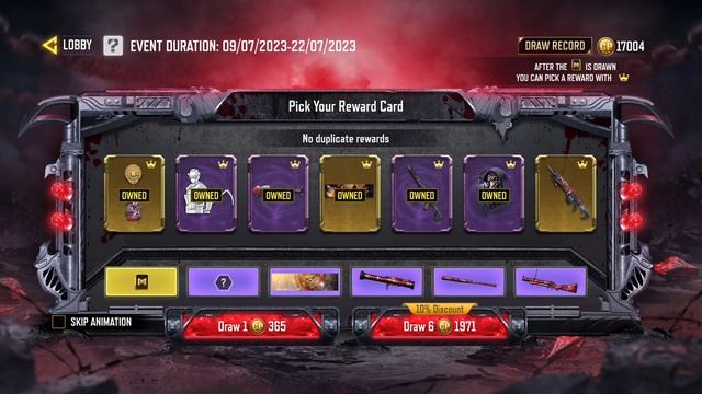 full Draw ? pick your reward card event legendary man of war death scythe & drak shepherd character смотреть онлайн