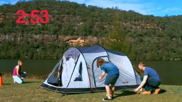 Палатки с надувным каркасом MOOSE outdoors. Сборка за 3 минуты! смотреть онлайн