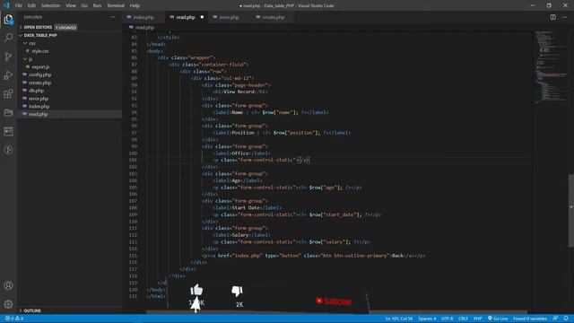 MySQL PHP view more detail file and form design смотреть онлайн