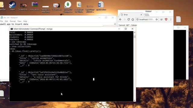 small web app to insert data in mongoDb смотреть онлайн