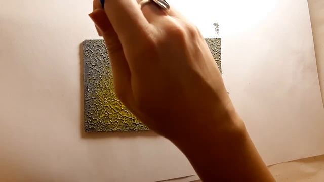 Как рисовать губкой, мочалкой? Поздняя осень. Уроки рисования акрилом для начинающих от Poly смотреть онлайн