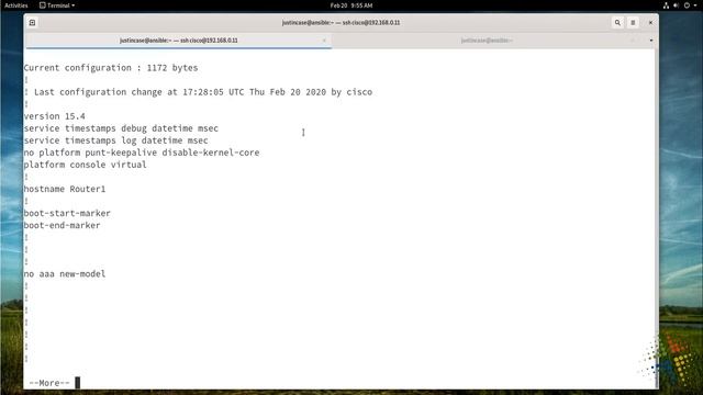 Configuration of Cisco devices with Ansible смотреть онлайн