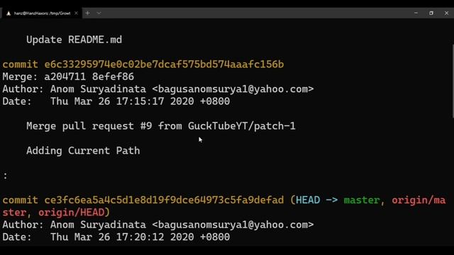 Get Person Identity With Git Log смотреть онлайн