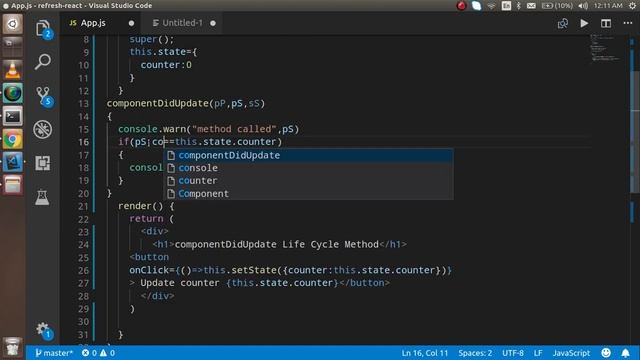 Reactjs 16 tutorial #20 how to use componentDidUpdate смотреть онлайн
