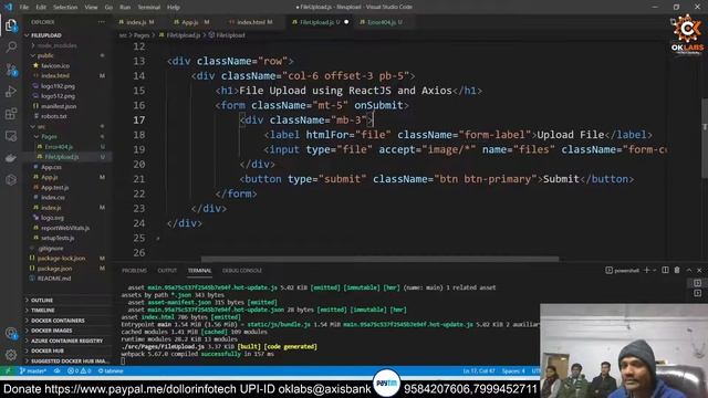 Step by Step ReactJS Tutorials- File Upload in React JS #31 смотреть онлайн