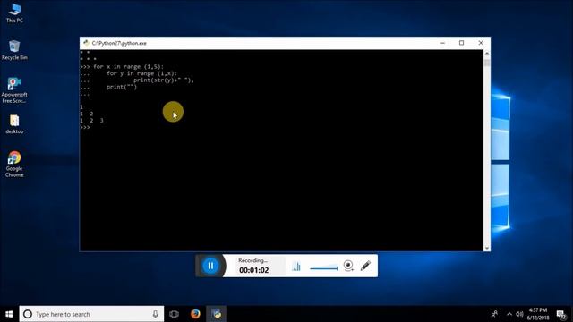 How to Print Number Pattern in Nested For Loop In python by Pearl Institute - Part 44 смотреть онлайн
