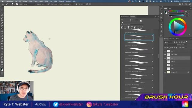 Brush Hour: Brush Combos That Really Work with Kyle T. Webster | Adobe Creative Cloud смотреть онлайн