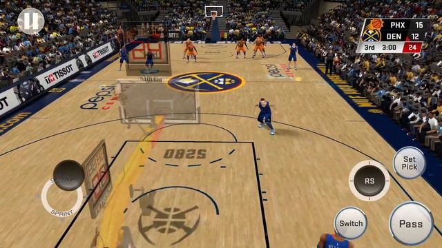 NBA 2k21 Mobile | Nuggets vs Suns | NBA 2k20 Updated Roster | Gameplay. смотреть онлайн