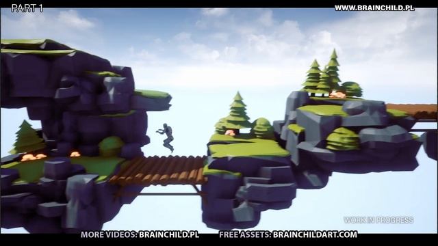 Blender 3.0 & UNREAL | Creating 3D ART for Platformer / Side Scroller Game (Part 2) смотреть онлайн
