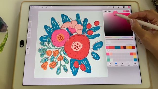 COLOR Tips To INSTANTLY Improve Your Botanical Illustration // PART 2 Procreate Tutorial смотреть онлайн