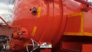 Работа илососа на шасси КАМАЗ 65115 Насос DL 300 производство Италия - ПАРМА СТ