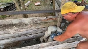 Забор из дикого камня.