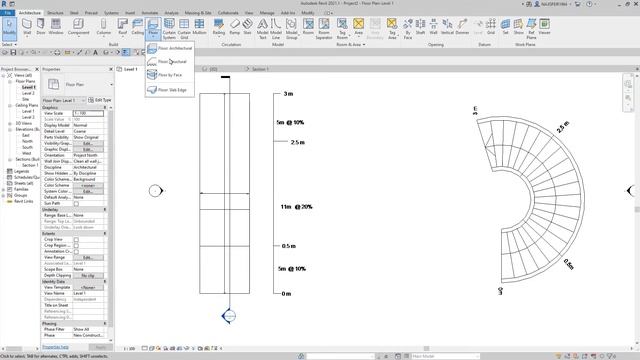 Revit Tutorial: Using Revit to create car ramps with barrier walls (Parapet) смотреть онлайн