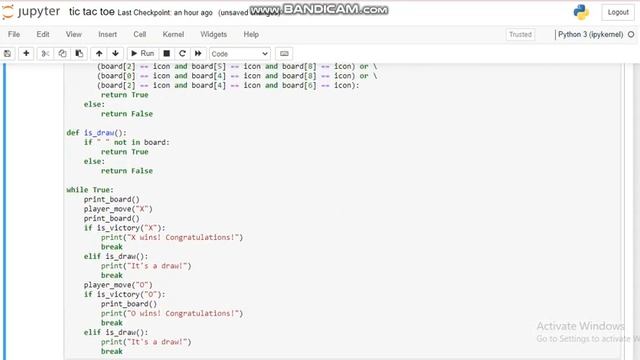 TechnoHacks Internship Program- Python Development (Task 4- Tic Tac Toe Game using Python) смотреть онлайн