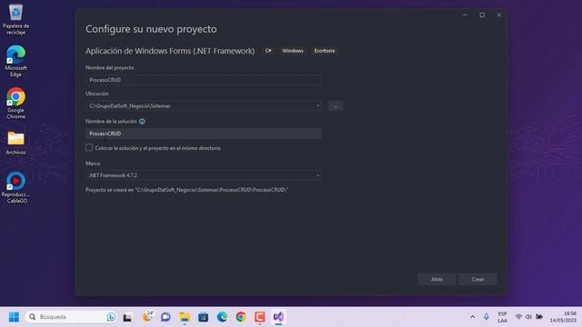 04 - Crear Solución y Proyecto | Proceso CRUD (Visual C Sharp y PostgreSQL) смотреть онлайн