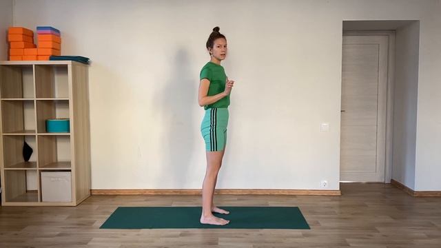 Азбука асан - Вира Бхадрасана II, техника выполнения смотреть онлайн