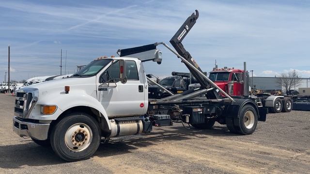 2013 FORD F-750 ROLLOFF DUMPSTER TRUCK смотреть онлайн