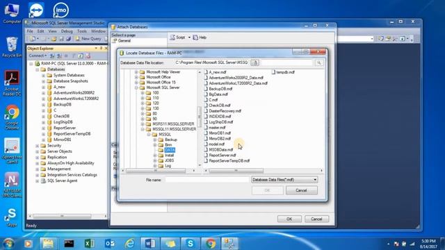 Unable to attach sql database (Microsoft SQL Server, Error: 5120) смотреть онлайн