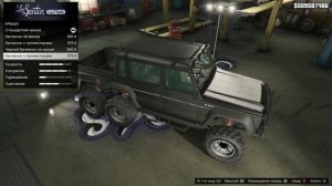 Grand Theft Auto V Mercedes G-Klasse 6x6 tuning, тюнинг Гелика 6x6 в ГТА5, GTA5