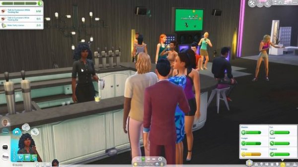 BARTENDER PLAYABLE JOB? // THE SIMS 4 | MOD REVIEW