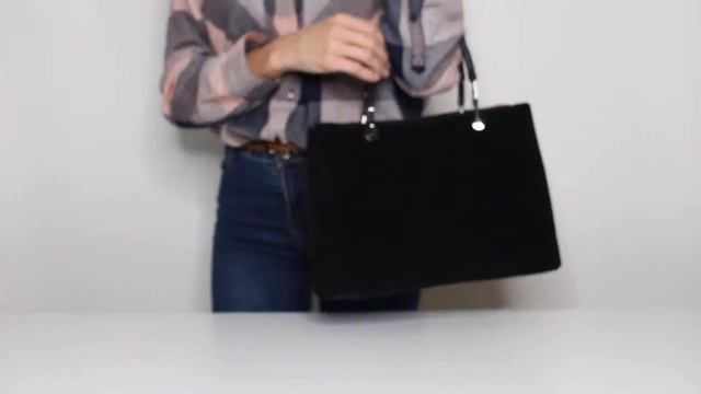 Строгая замшевая сумка-тоут арт. 9260-4 смотреть онлайн