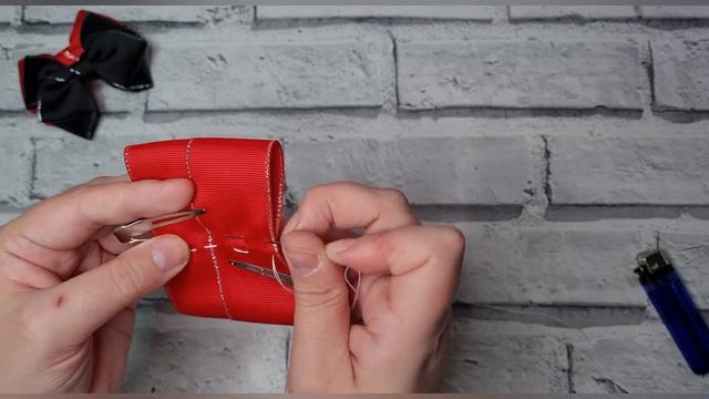 How to make a Folded Double Tux Ribbon Hair Bow Tutorial, Ribbon Bow making tutorial, DIY Folded Bo смотреть онлайн