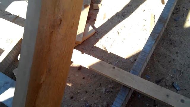 Дом из опилкобетона кроем крышу одну трапецию закрыли вид снизу и сверху 09 06 2016 смотреть онлайн