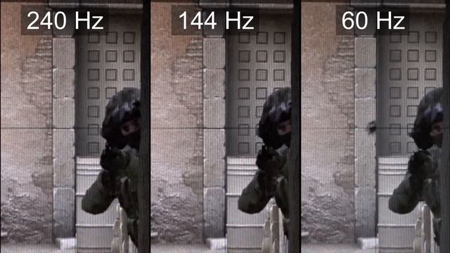 [Slow motion] 240Hz vs 144Hz vs 60Hz - CS:GO смотреть онлайн