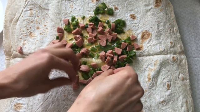 Вкусно, просто, быстро и невозможно оторваться) Завтрак из лаваша за 5 мин!!! смотреть онлайн