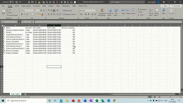 How to link Microsoft Project to Excel and automattically update смотреть онлайн