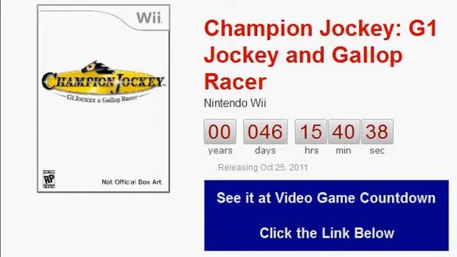 Champion Jockey G1 Jockey and Gallop Racer Wii Countdown смотреть онлайн