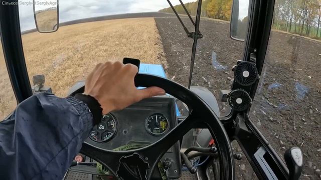 До орався. Оранка пшениці. Трактор на дві частини. Ремонт. МТЗ 892.2 + LEMKEN Opal 090. смотреть онлайн