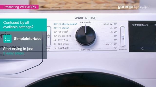 How it works? • WEI84CPS Review • Washing Machine by Gorenje смотреть онлайн