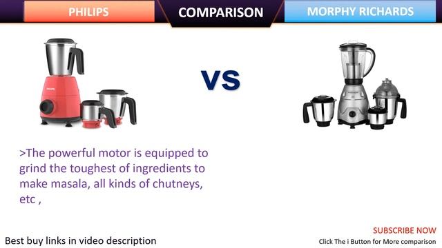 ✅ Philips HL7505/02 500W Mixer Grinder Vs Morphy Richards Icon Superb 750W Mixer Grinder смотреть онлайн