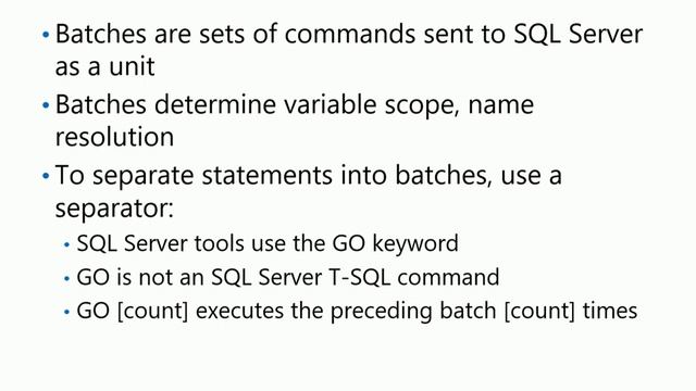 MS SQL Server 2016 course 70-761 - Chapter 02 Introduction to T-SQL querying смотреть онлайн
