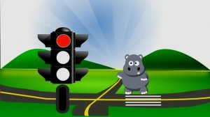 Для малышей. Учим цвета светофора.