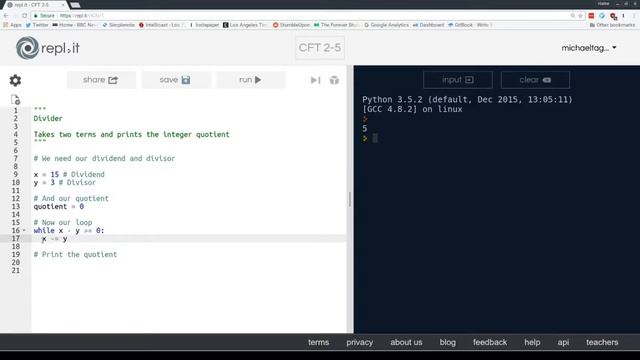 CFT 2-5: Division with a while Loop смотреть онлайн