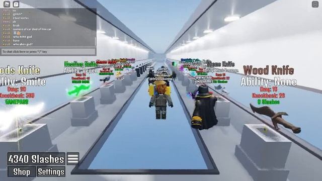 Showcasing anchor knife in knife strife (Roblox) смотреть онлайн