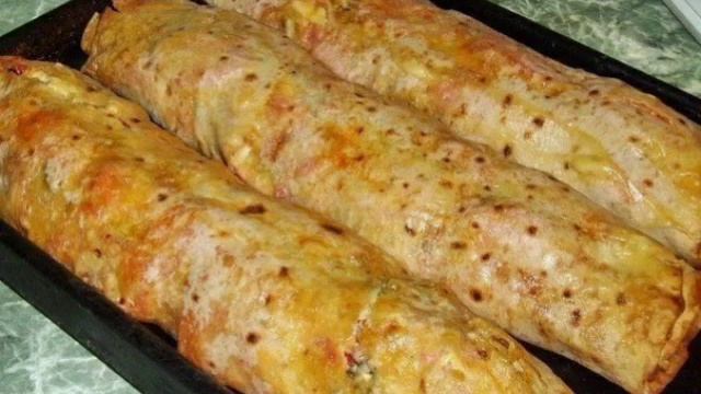 ФАРШИРОВАННЫЙ ЛАВАШ рецепт приготування в описах смотреть онлайн
