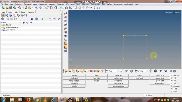 Hypermesh: How to create nodes, interpolate nodes and extract on line смотреть онлайн