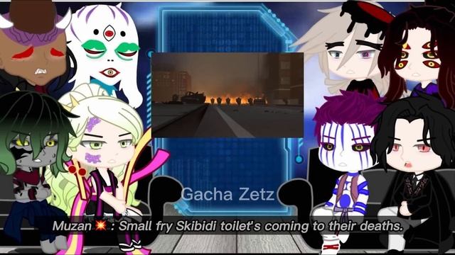 Uppermoons + Muzan React To Skibidi Toilet Part 4