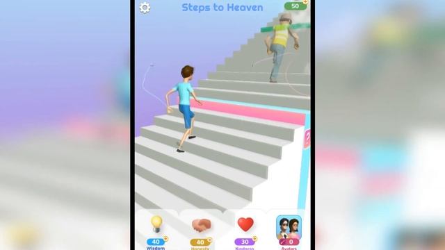 Walk your whole life in 750 steps in Stairway to Heaven (Gameplay on Android/iOS) смотреть онлайн